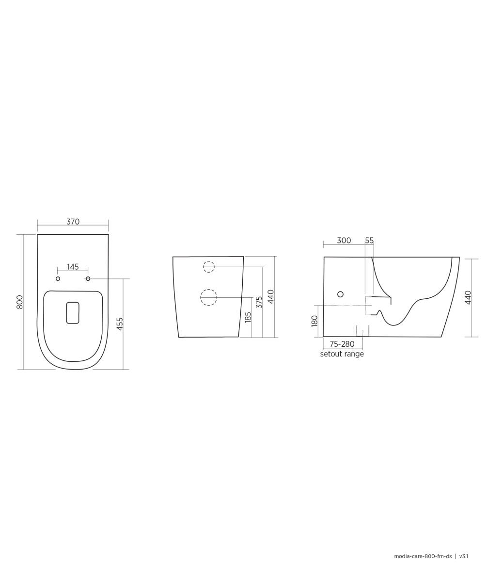 MODIA CARE - Toilet Pan