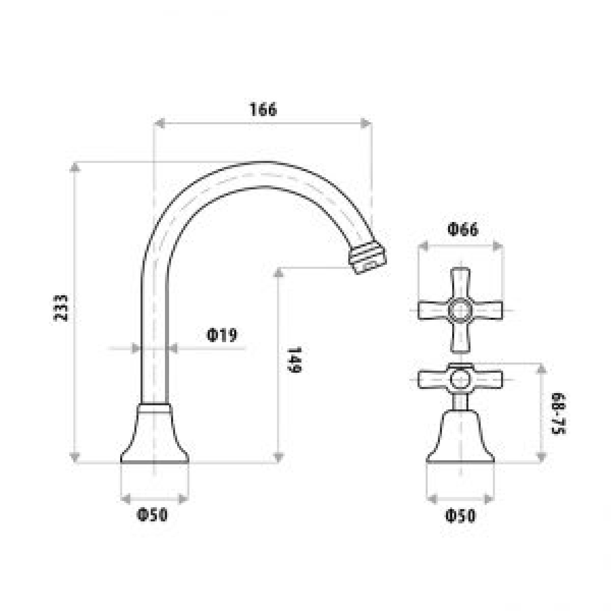 Easy Clean Vanity Hob Sink Set