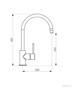 Fiori Kitchen Mixer - Image 3