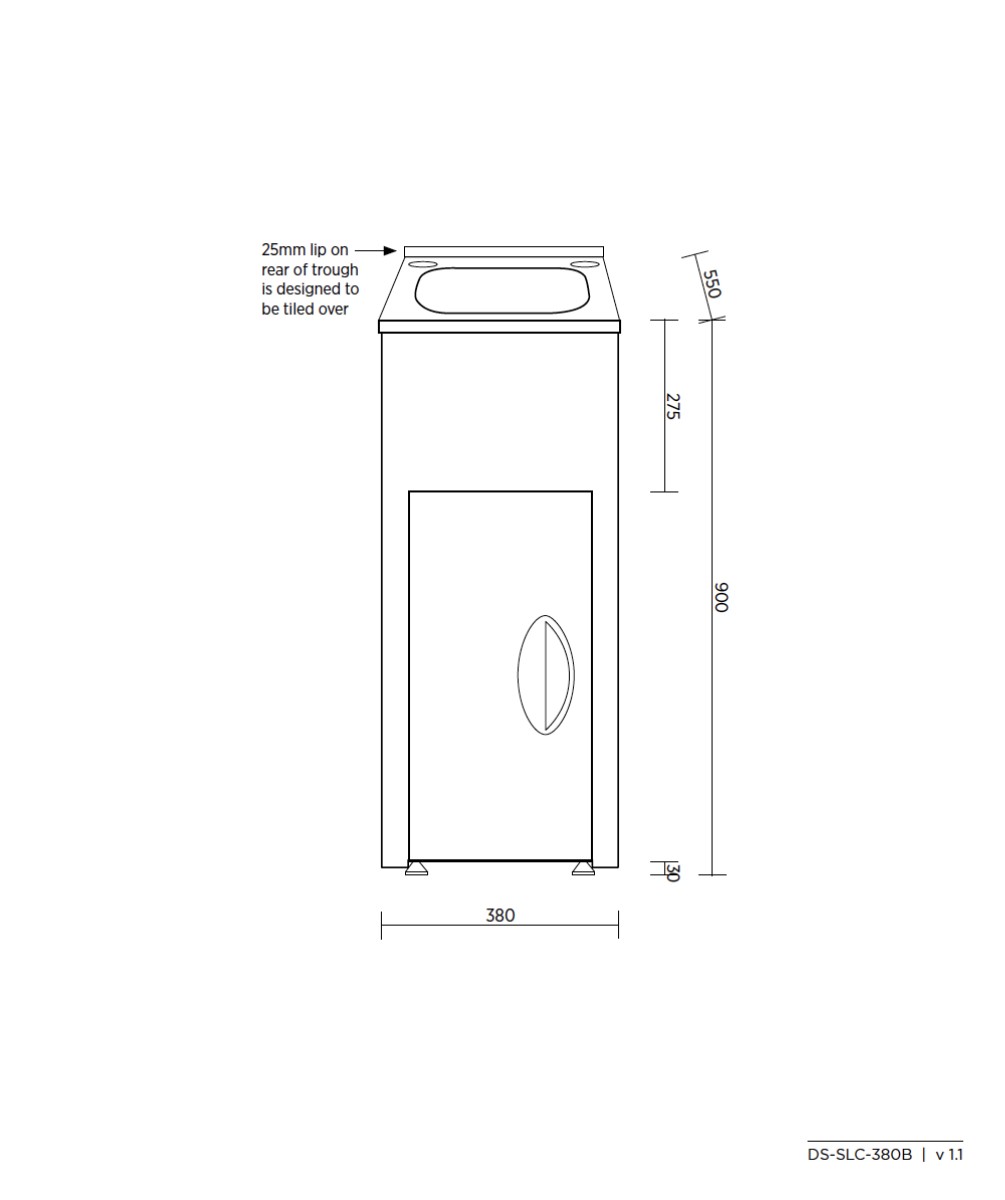 TILOS - 380B 35L Freestanding Laundry Unit - Image 2