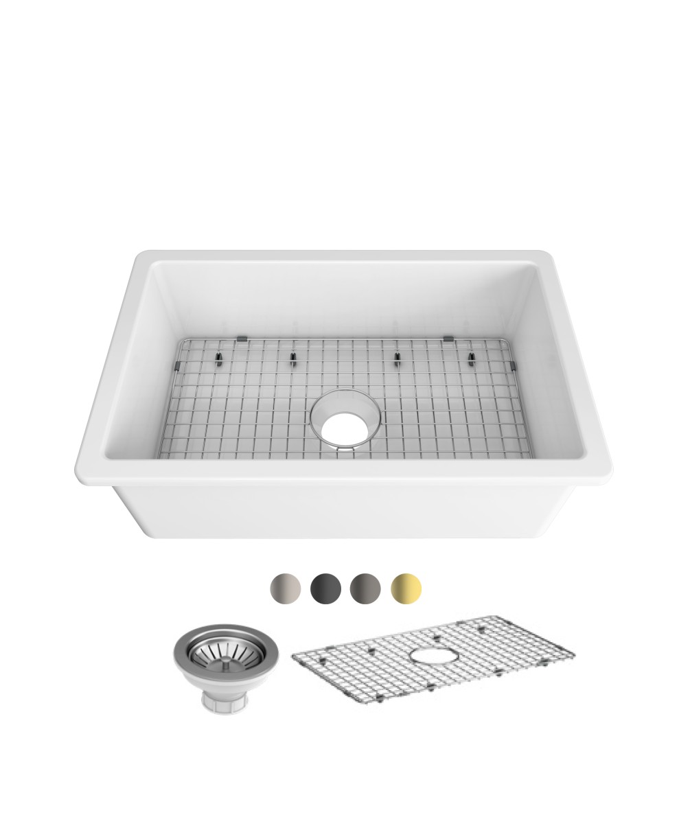 Cleo 760 Duo Fluted/flat apron front sink - Image 3