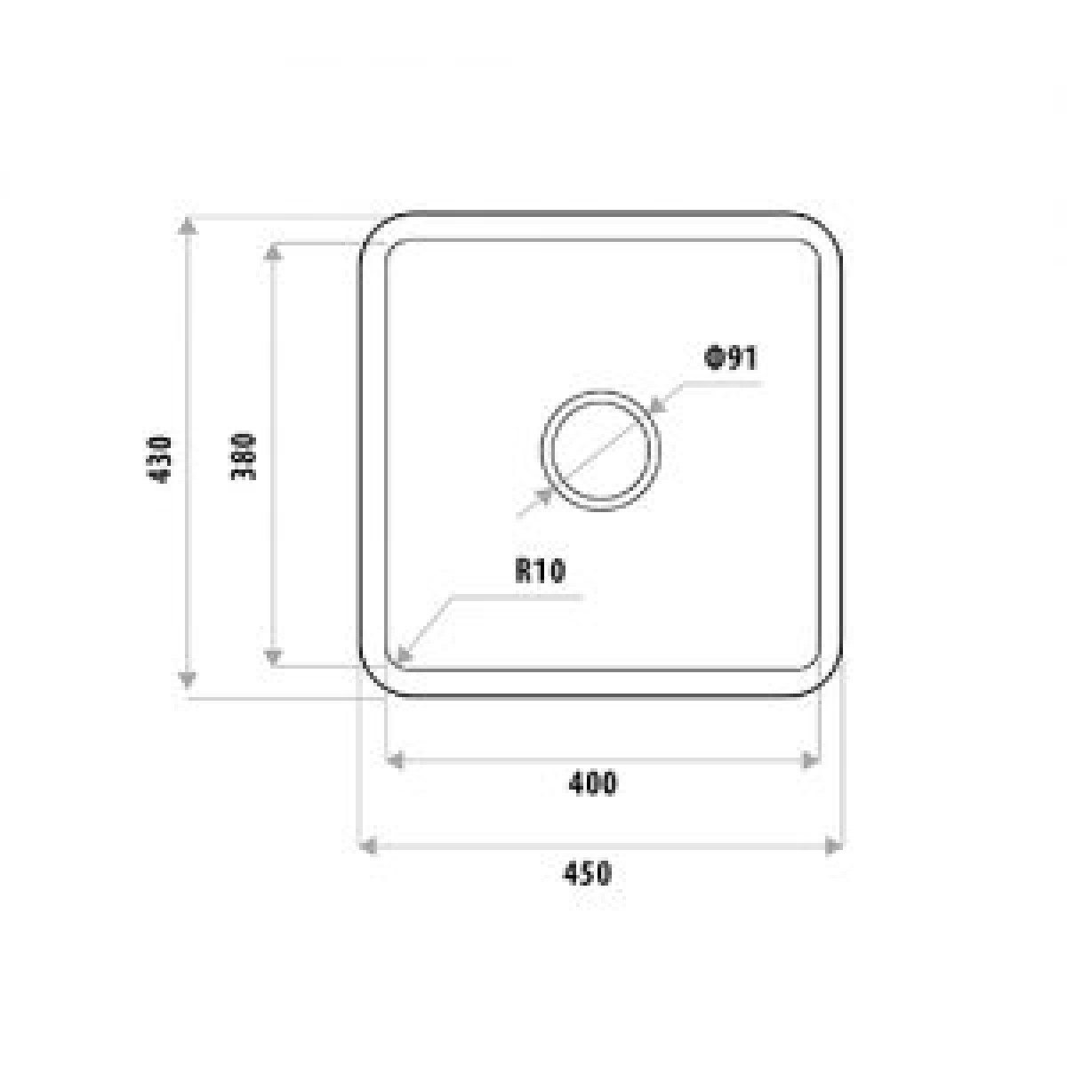 Liberty Single Bowl Undermount Sink with or without drain tray - Image 2