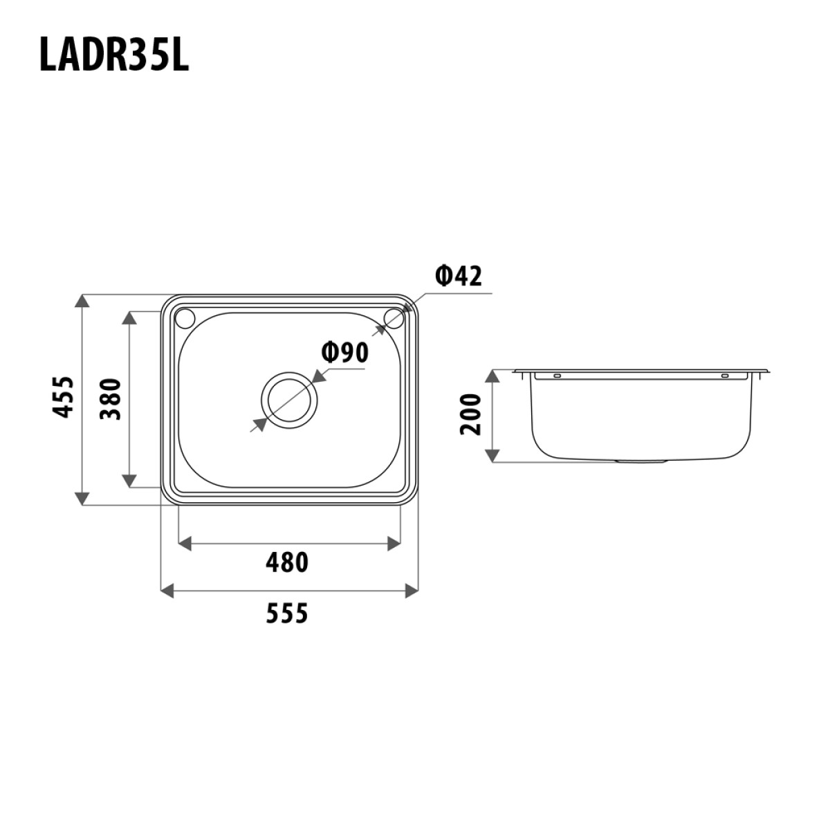 Renovator 35 Litre Laundry Drop in Tub - Image 2