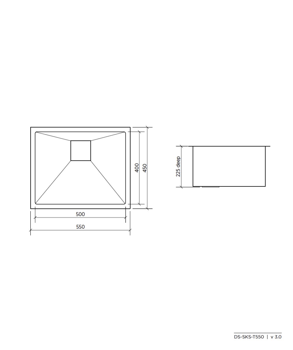 Tetra 550 1 Bowl Sink - Image 2