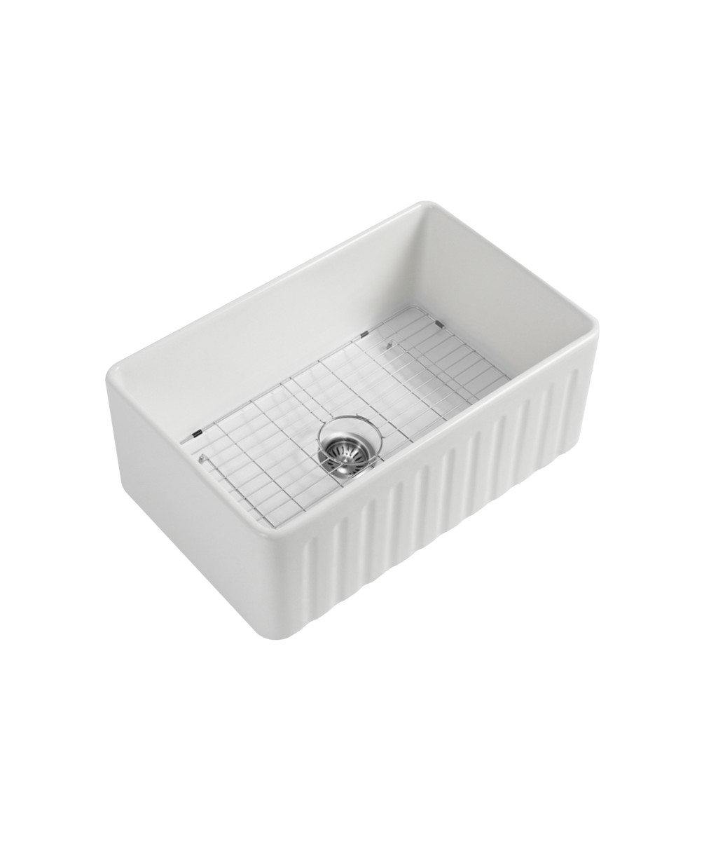 Odessa 760 1 bowl dual mount ceramic sink - Image 2