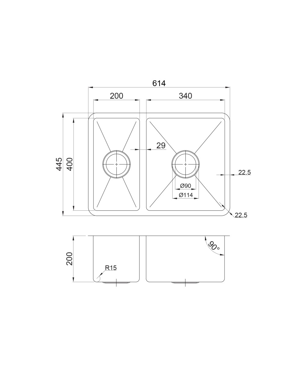 Leto 560 1 1/2 bowl sink - Image 2