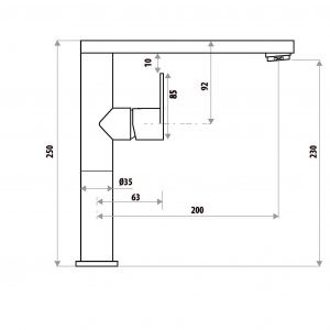 The Gabe and Gabe Lever Sink Mixer - Image 18