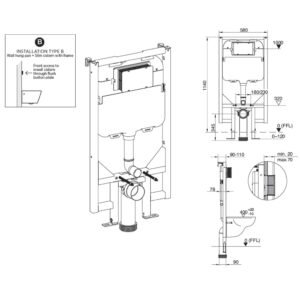 PLATI - Toilet Suite + C200 inwall