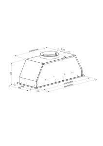 Platinum 750mm Undermount Hood AUPL-UH75AXL - Image 2
