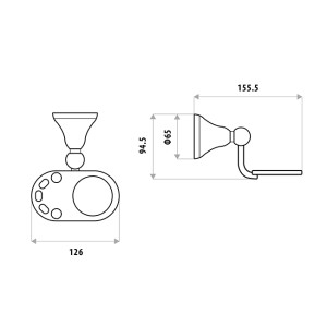 Byron Toothbrush & Tumbler Holder - Image 3