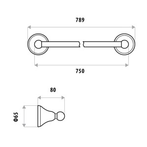 Byron Towel Rails, Racks and Rings - Image 5