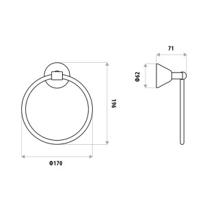 Kirra Towel Rails, Racks and Rings - Image 9