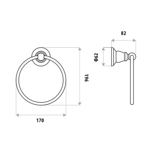 Noosa Towel Rails, Racks and Rings - Image 15