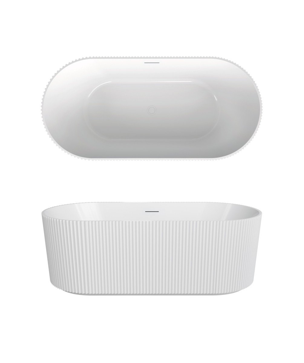 Cleo 105 Fluted Freestanding bath