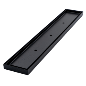 Tile Insert Long Floor Grates - Matte Black CBFD