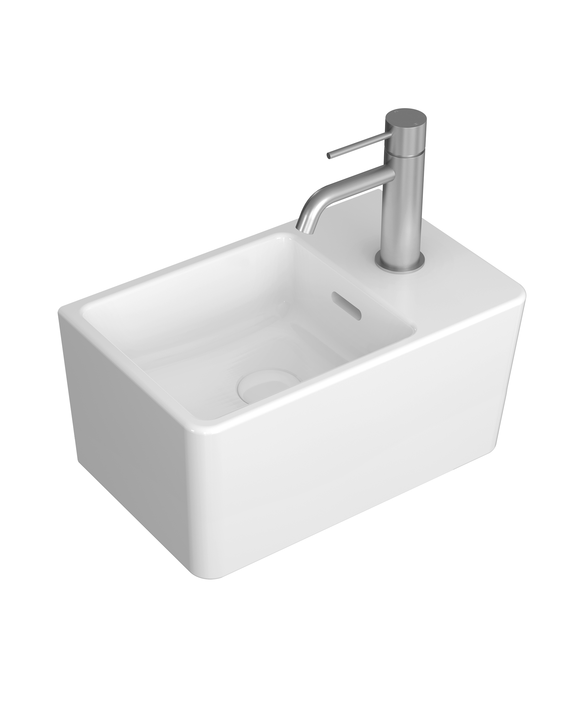 Kyra 404 ceramic basin wall hung or top mount