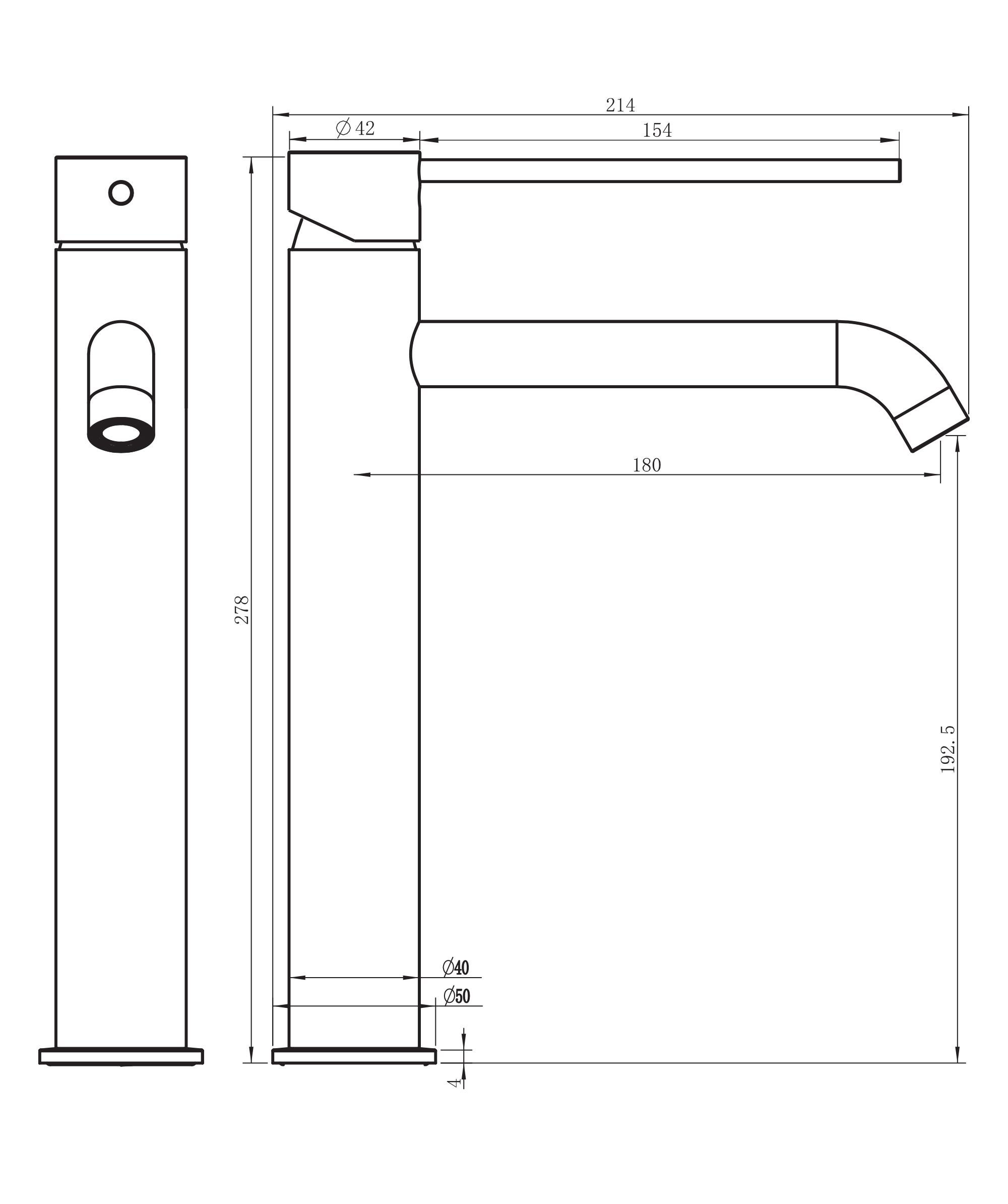 Anson Care Tall Basin Mixer - Image 7