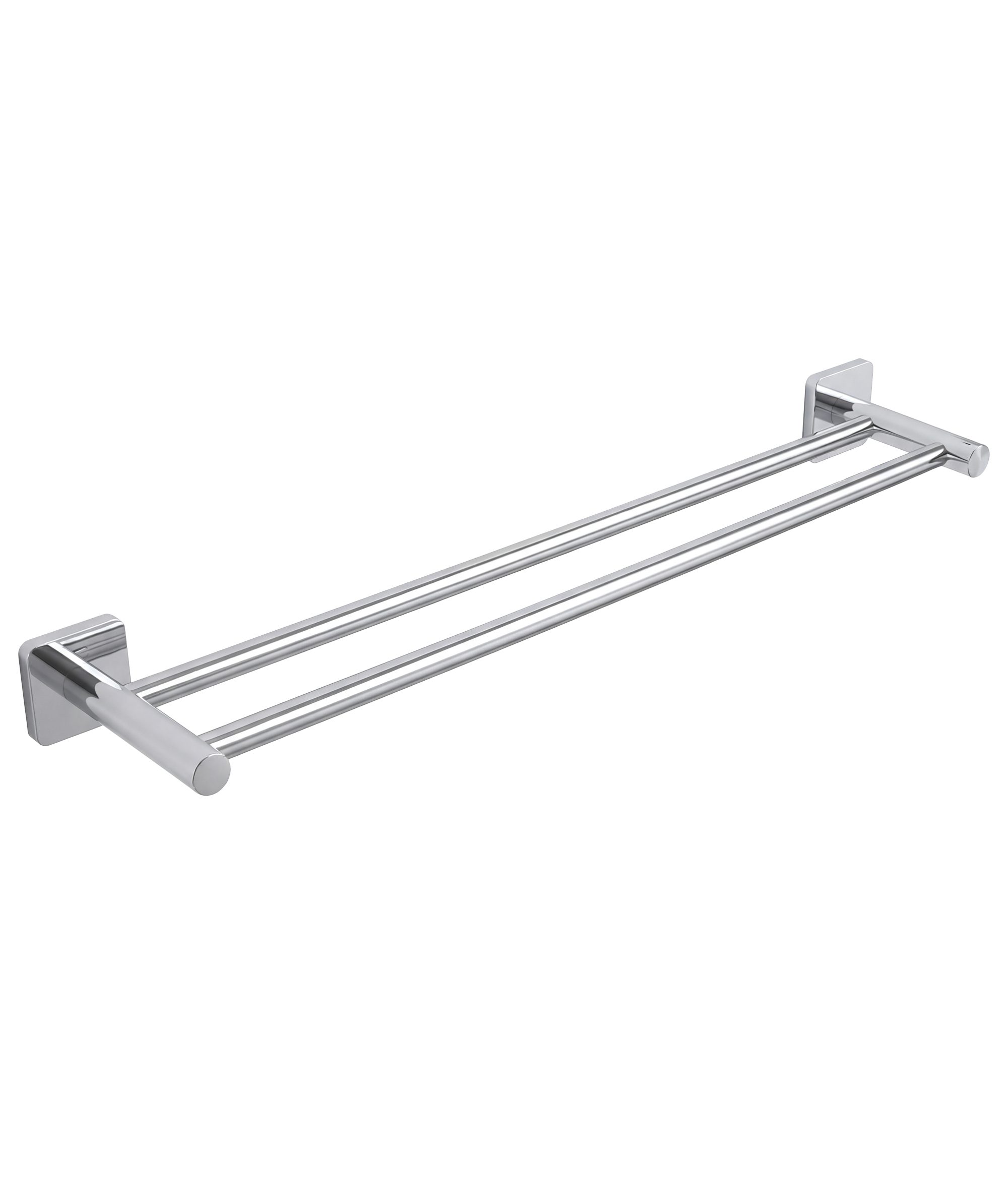 Anson Double Towel Rail Square 600mm - Image 6