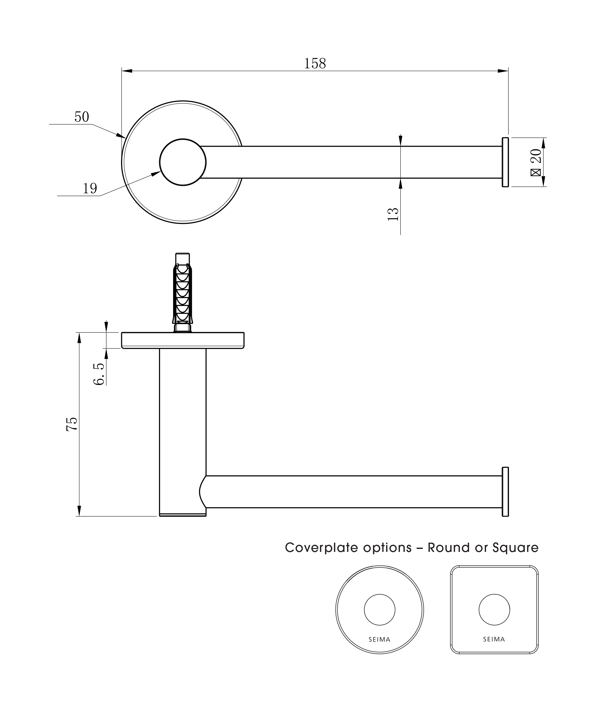 Anson Toilet Roll Holder Round - Image 8