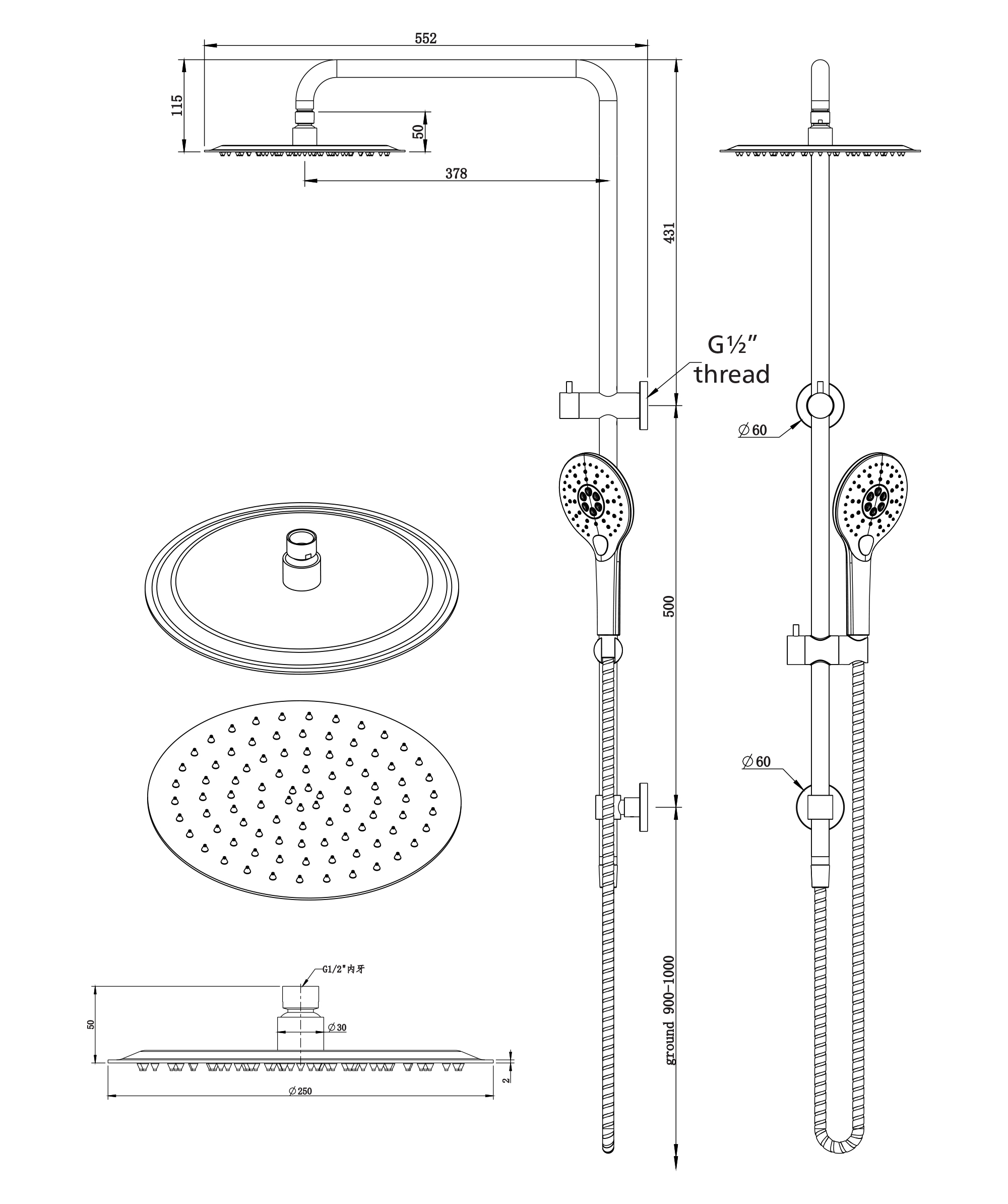 Anson Twin Shower - Image 7