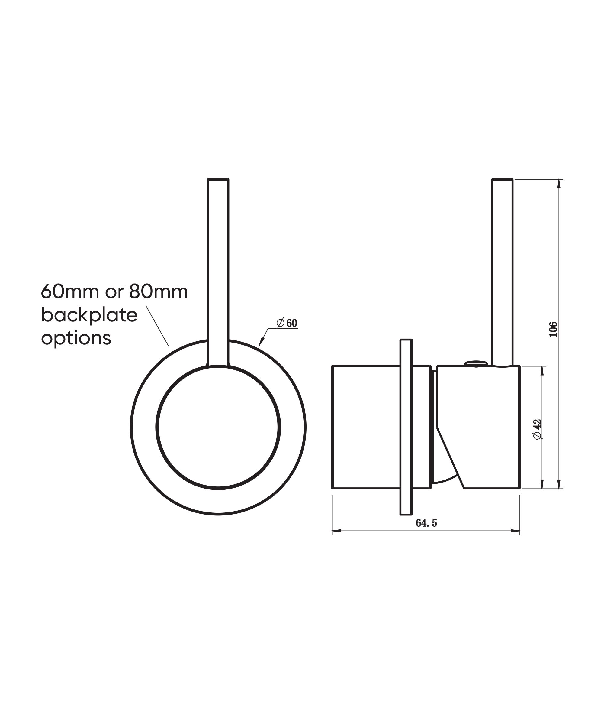Anson Pin Up Wall Mixer - Image 8