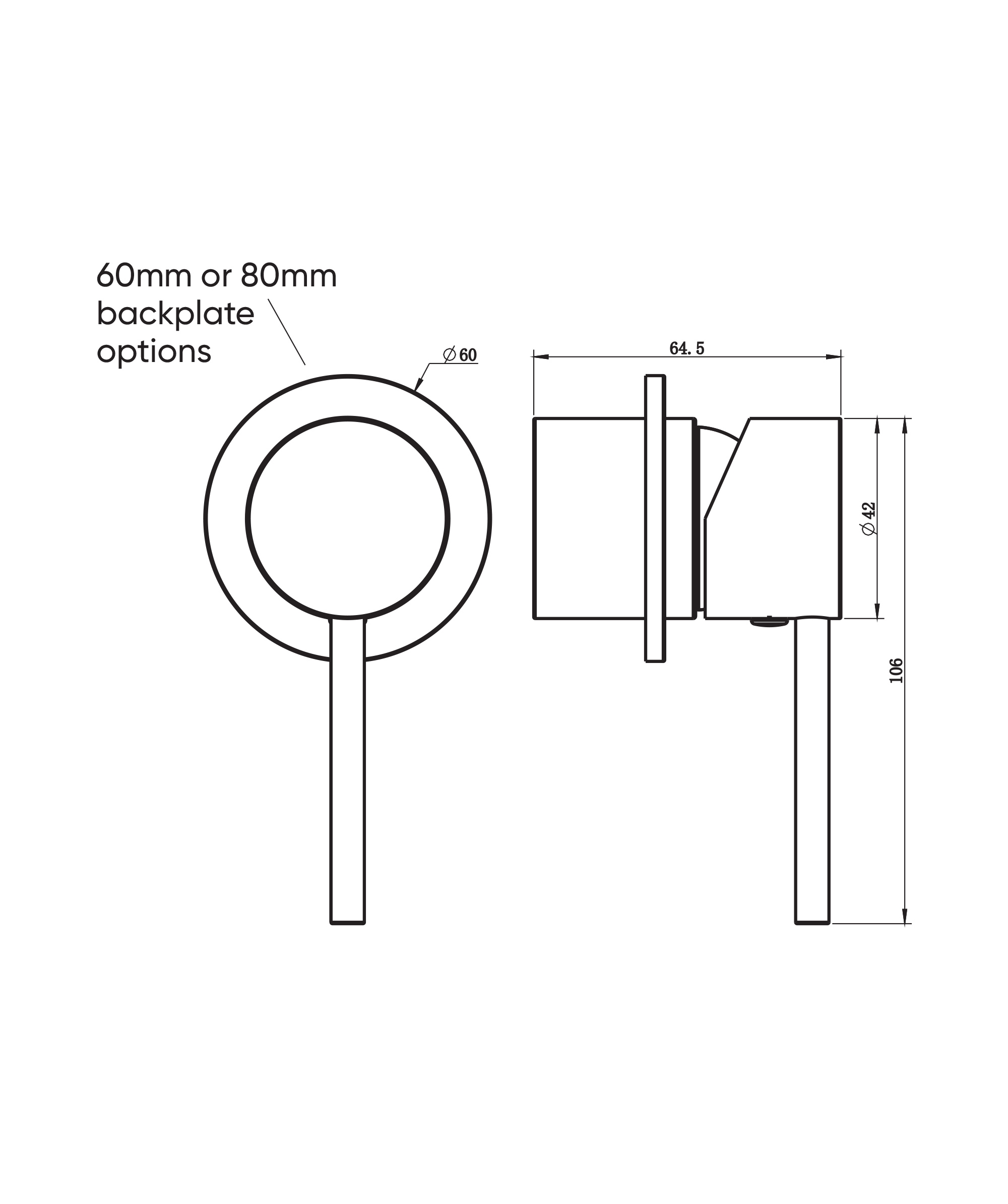 Anson Wall Mixer 80mm Back Plate - Image 8