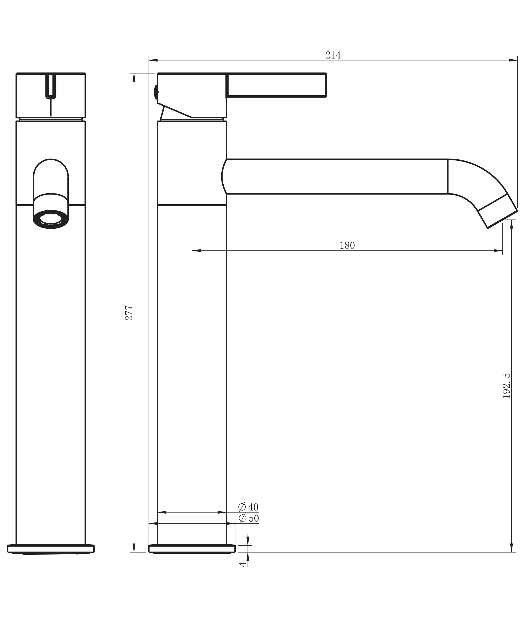 Edge Tall Basin Mixer - Image 8