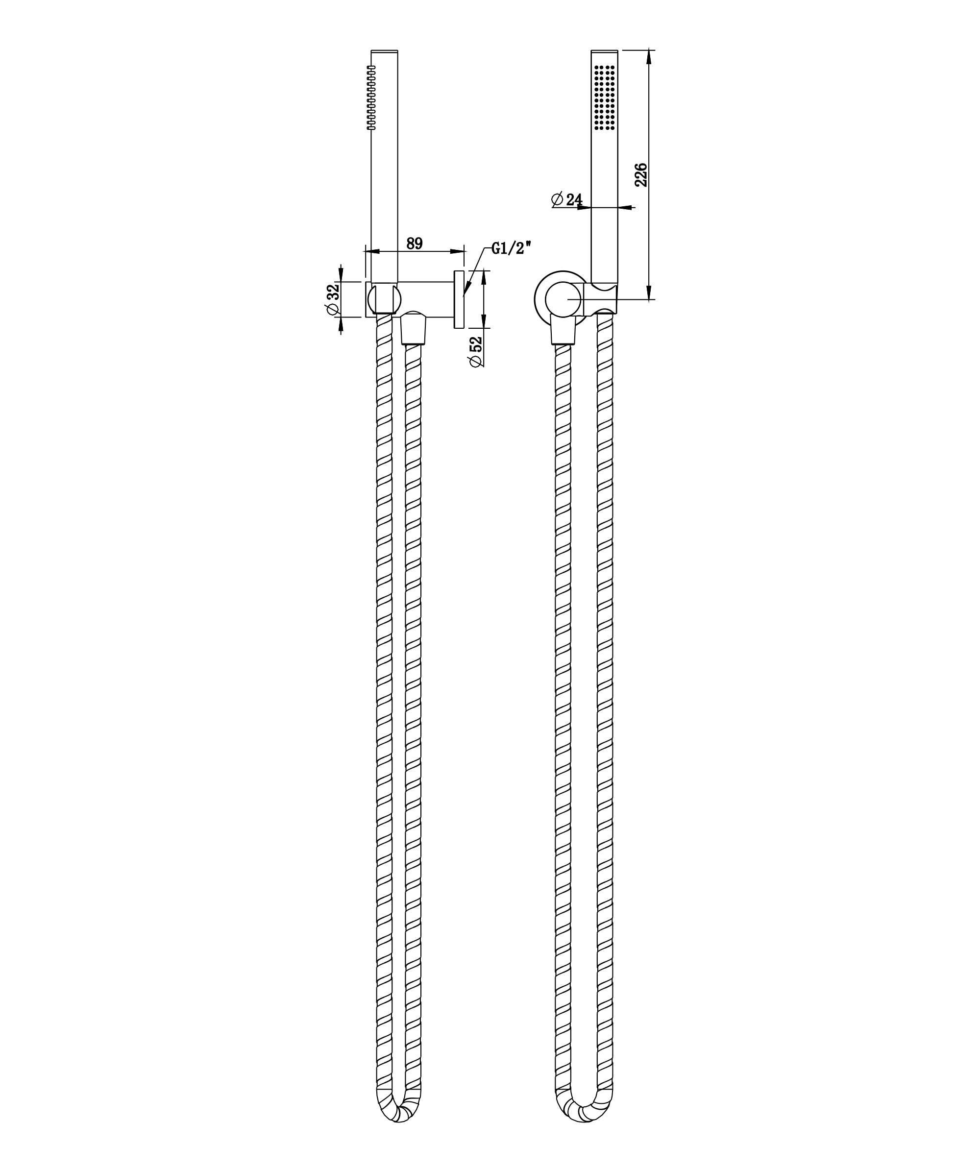Enna Shower on Bracket - Image 7