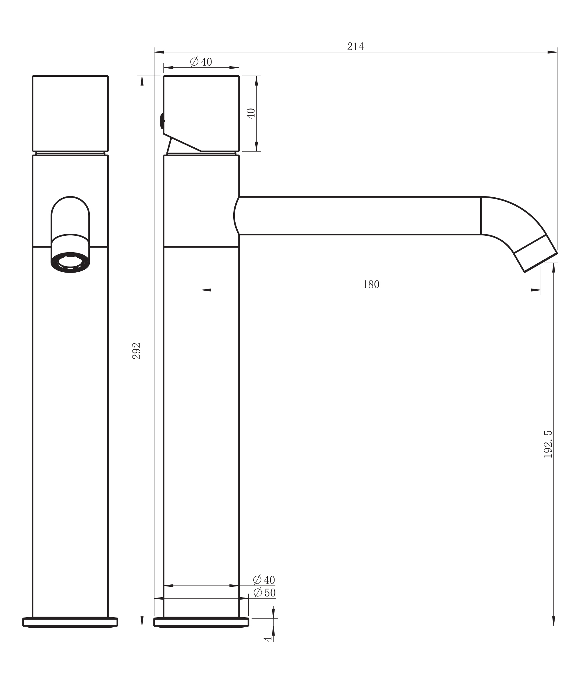 Enna Tall Basin Mixer - Image 7